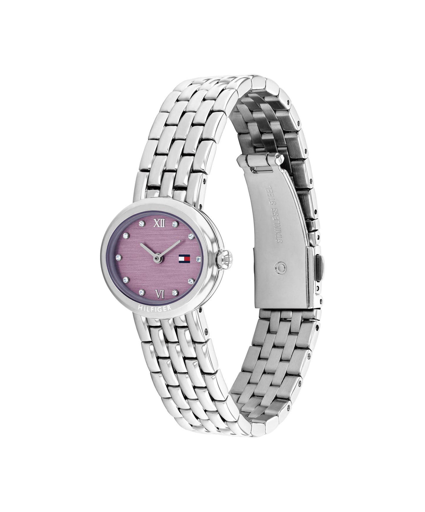 Tommy Hilfiger 1782843 Women's Stainless Steel Purple Dial Quartz Watch