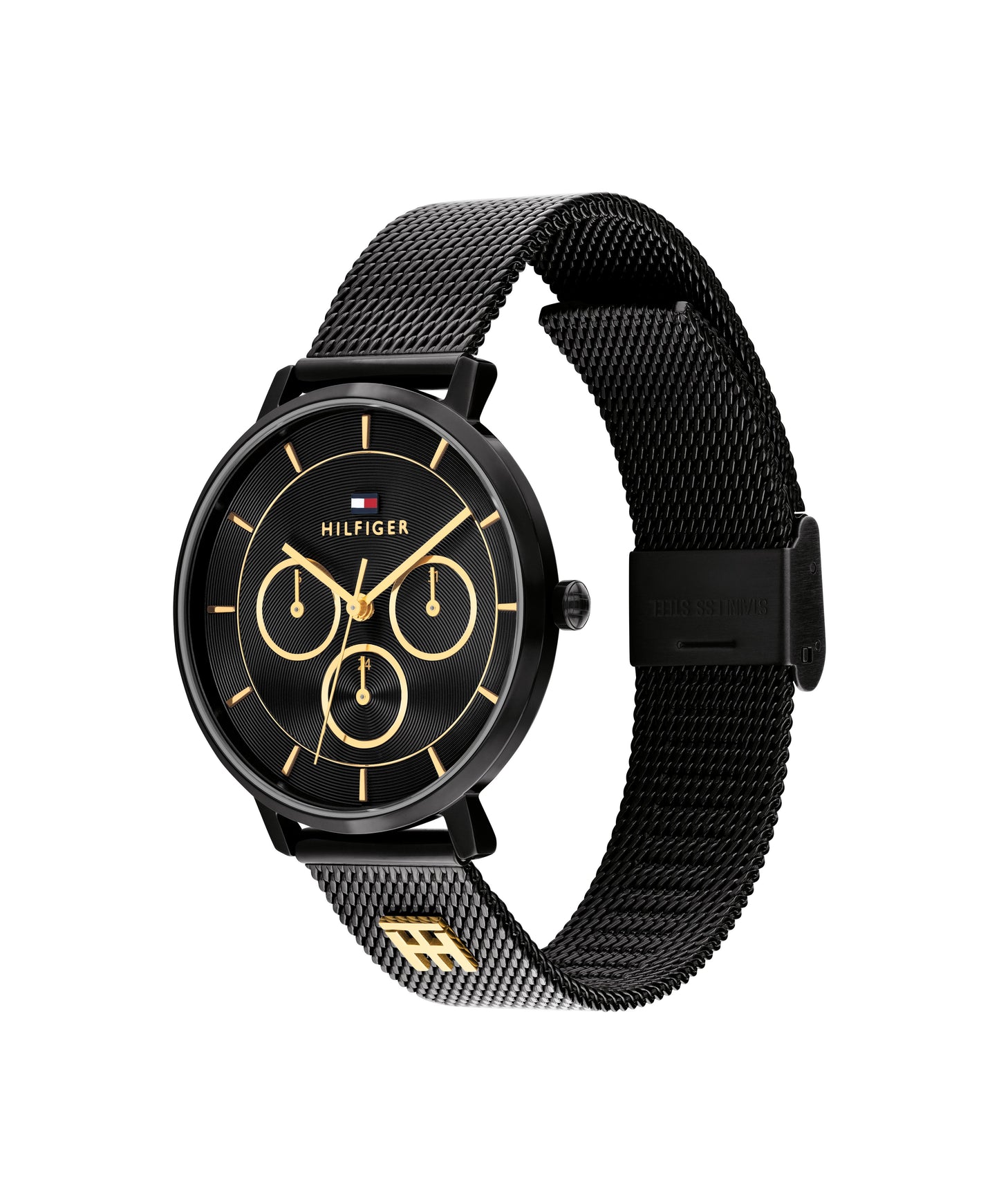 Tommy Hilfiger 1782882 Women's Ionic Plated Black Steel Mesh Quartz Watch