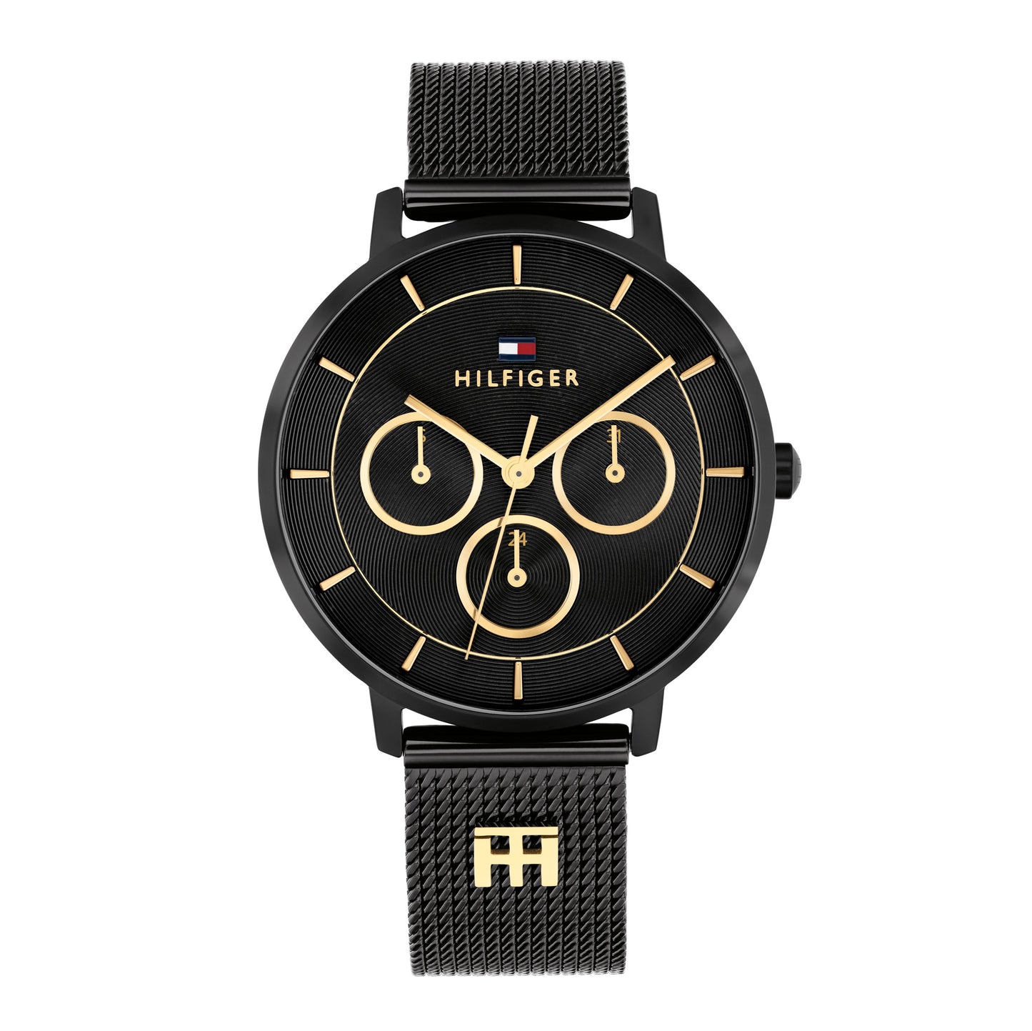 Tommy Hilfiger 1782882 Women's Ionic Plated Black Steel Mesh Quartz Watch