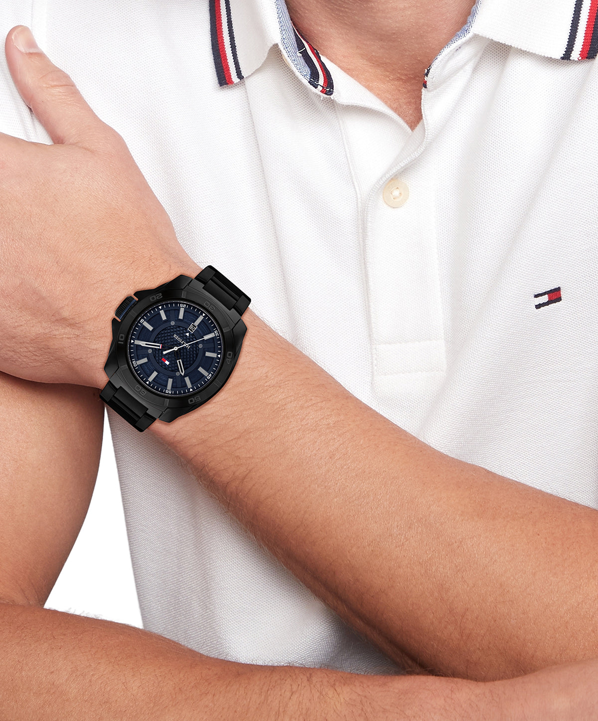 Tommy Hilfiger 1792139 Men's Ionic Black Plated Steel Watch