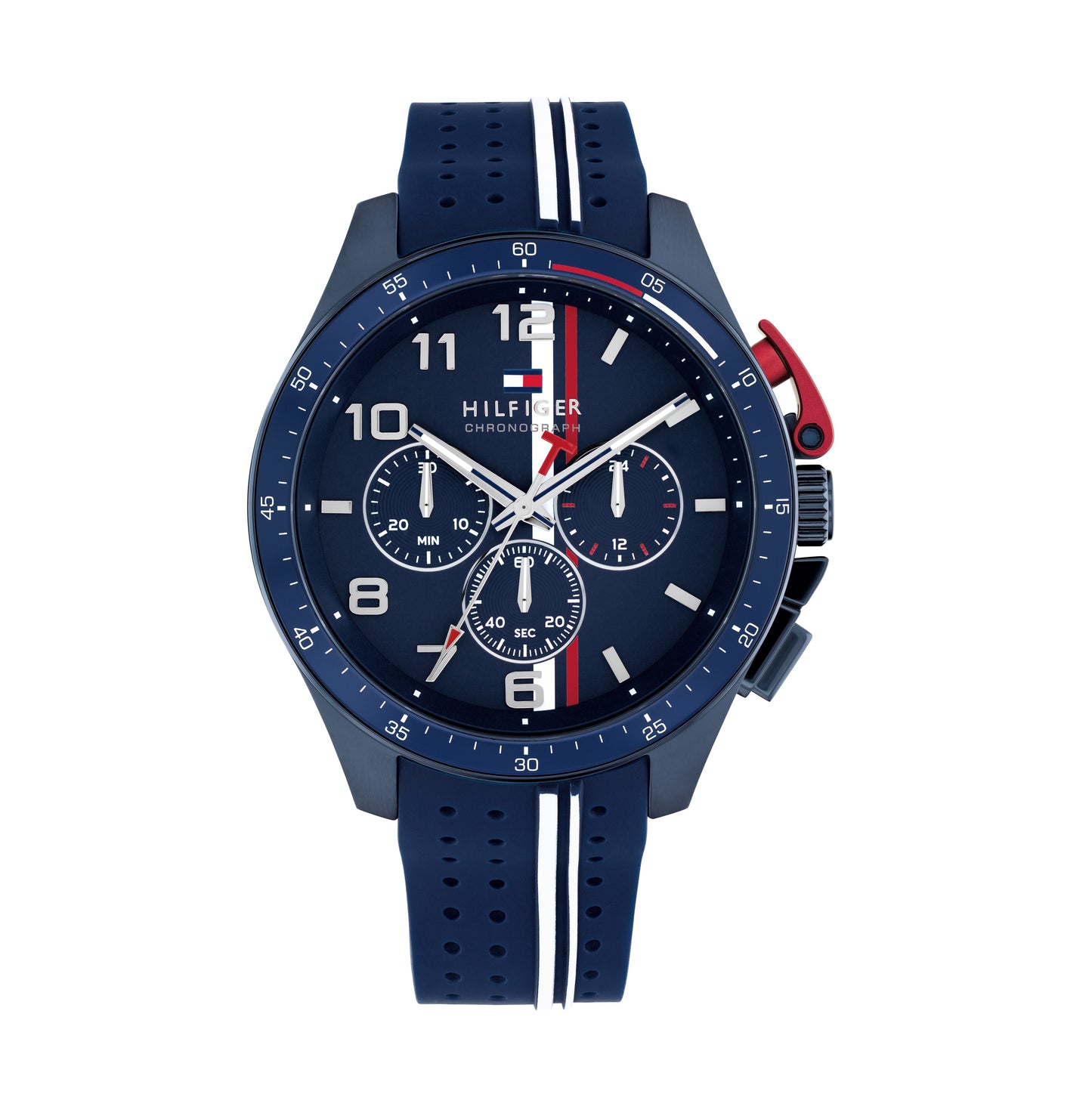 Tommy Hilfiger 1792169 Men's Ionic Plated Blue Steel & Blue Aluminum Watch