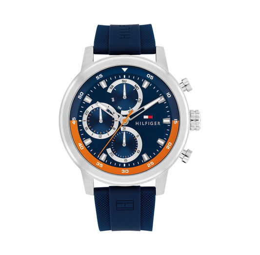 Tommy Hilfiger 1792177 Blue Silicone Chronograph Men's Watch