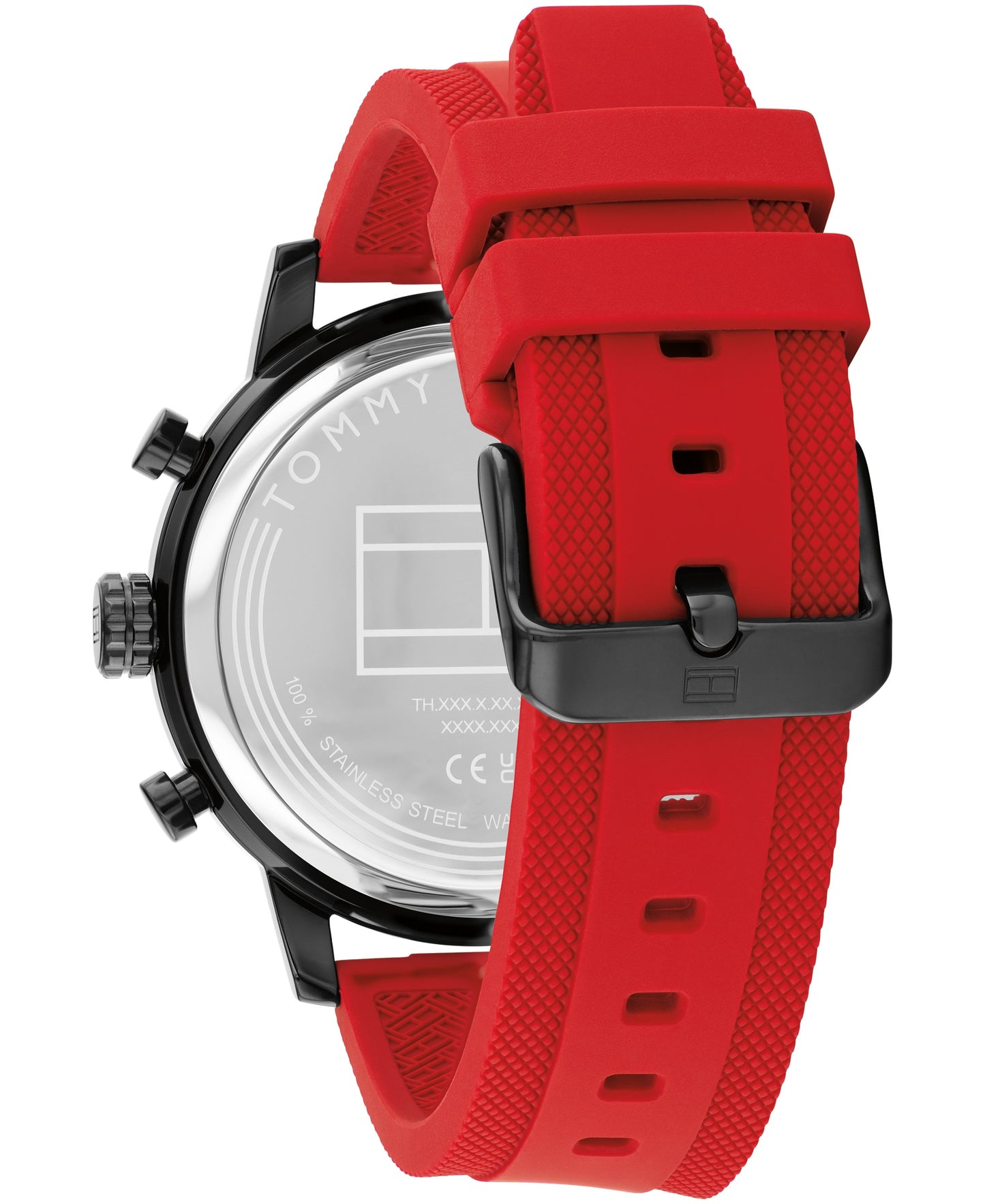 Tommy Hilfiger 1792178 Red Silicone Strap Chronograph Men's Watch
