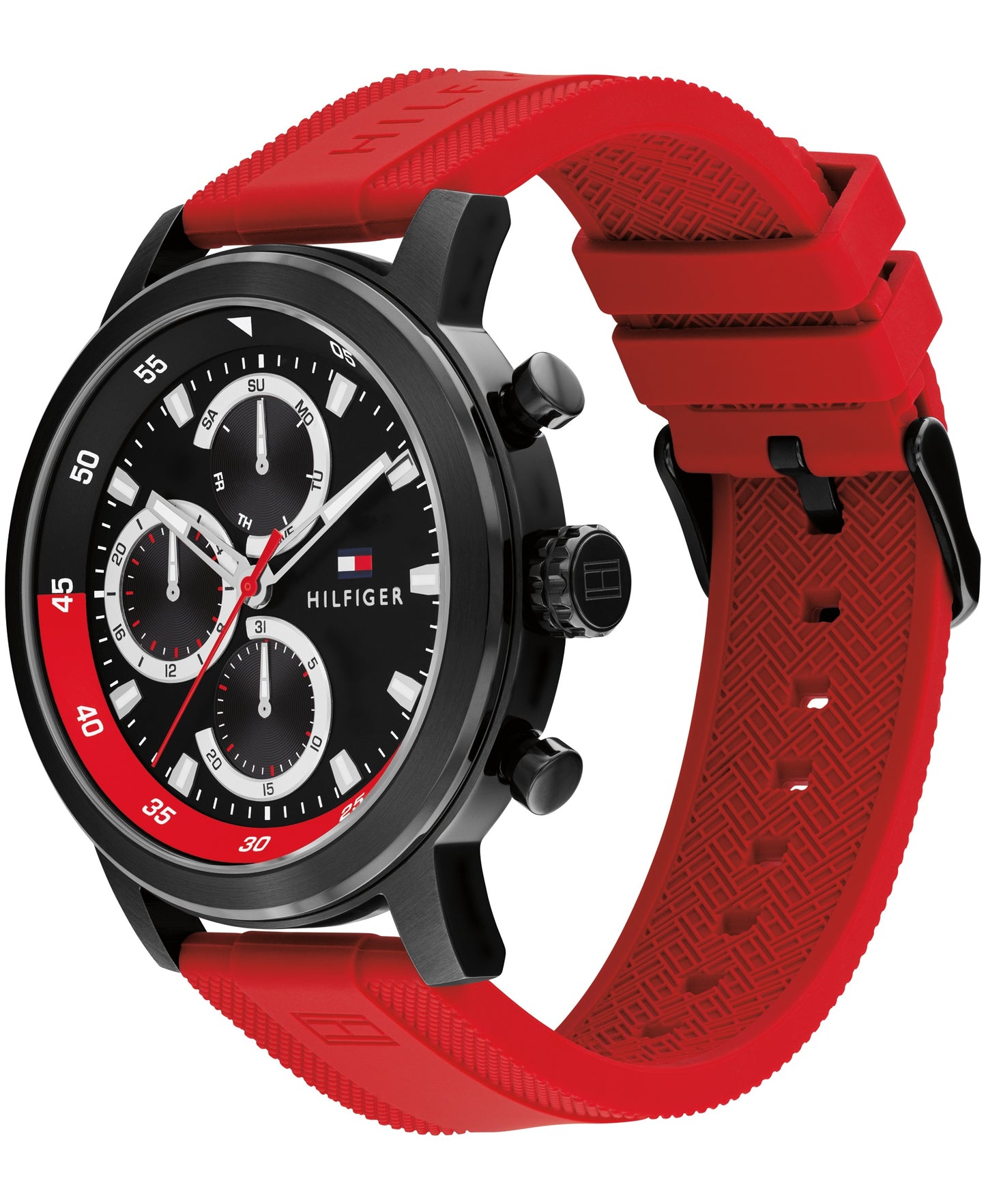 Tommy Hilfiger 1792178 Red Silicone Strap Chronograph Men's Watch