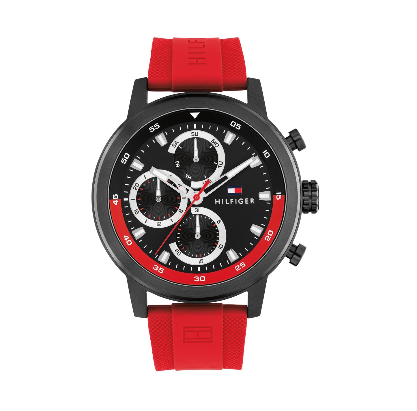 Tommy Hilfiger 1792178 Red Silicone Strap Chronograph Men's Watch