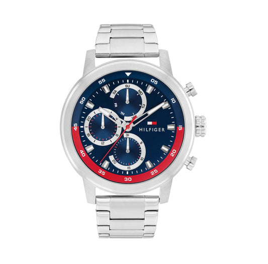 Tommy Hilfiger 1792179 Stainless Steel Blue Dial Chronograph Men's Watch