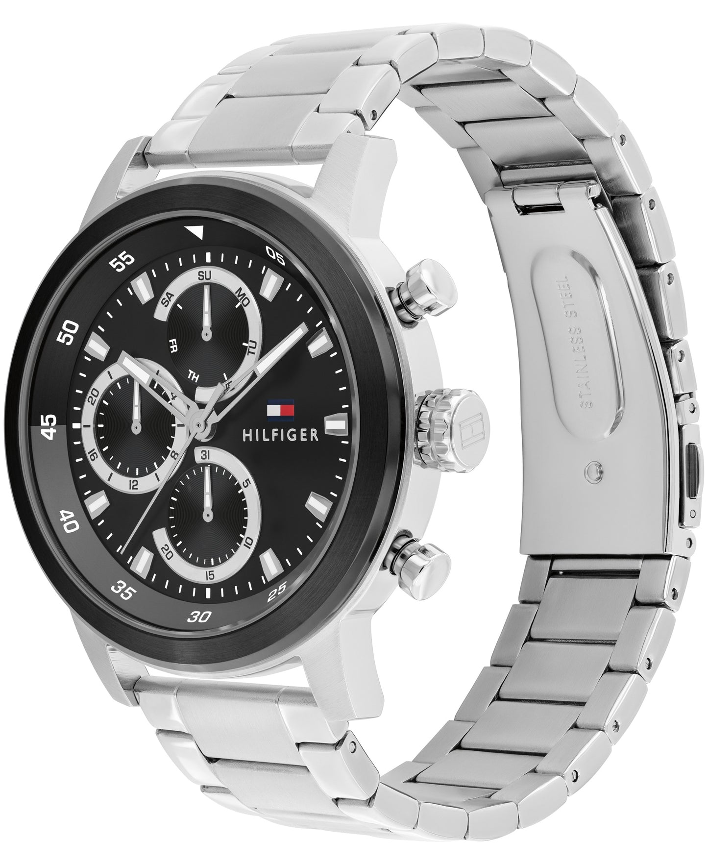 Tommy Hilfiger 1792181 Stainless Steel Black Dial Chronograph Men's Watch