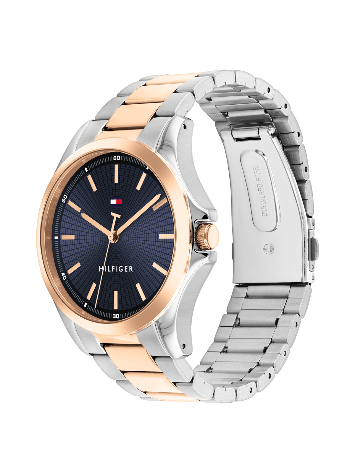 Tommy Hilfiger 1792193 Two Tone Stainless Steel Blue Dial Men's Watch