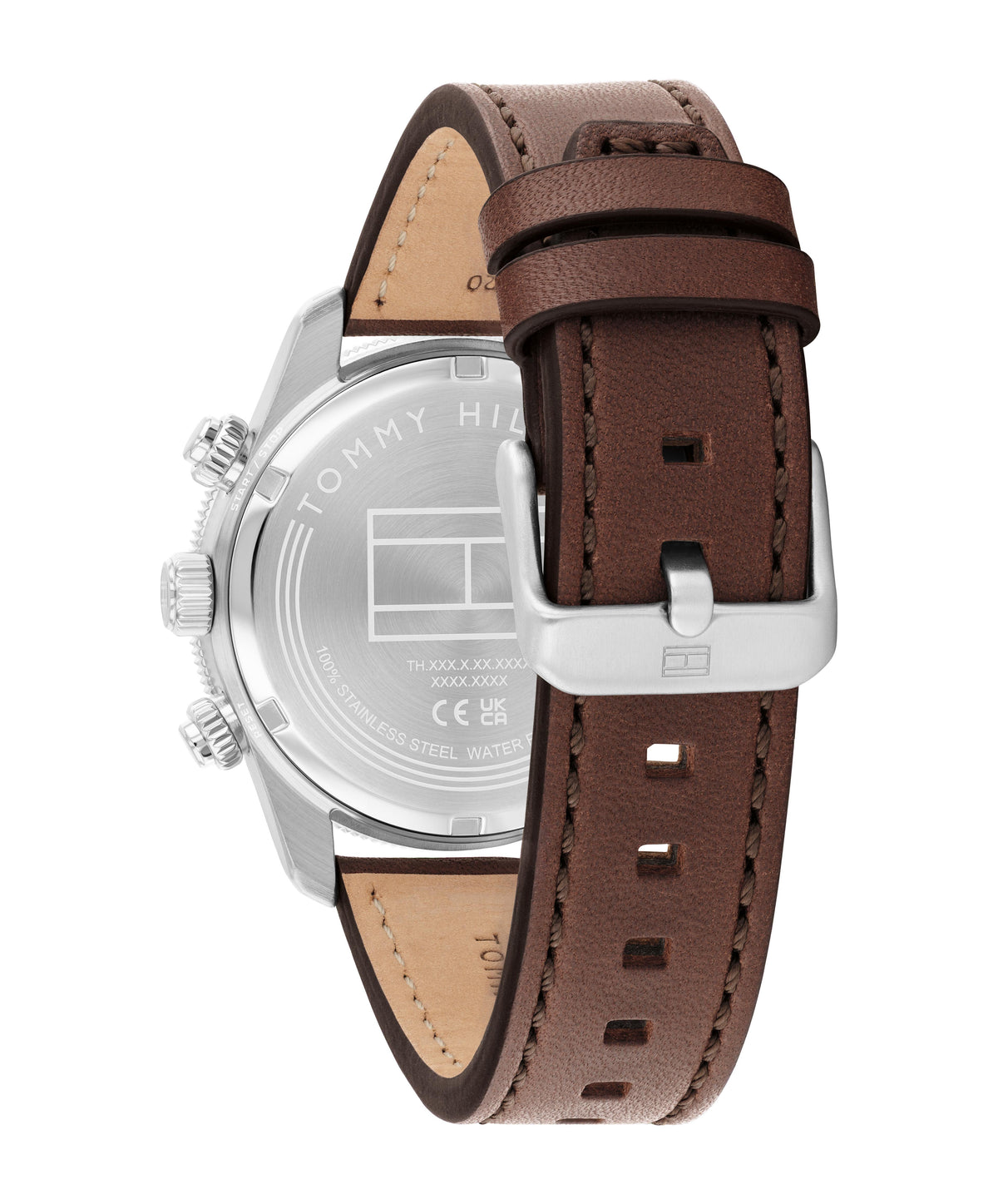 Tommy Hilfiger 1792213 Chronograph Brown Leather Strap Men's Watch
