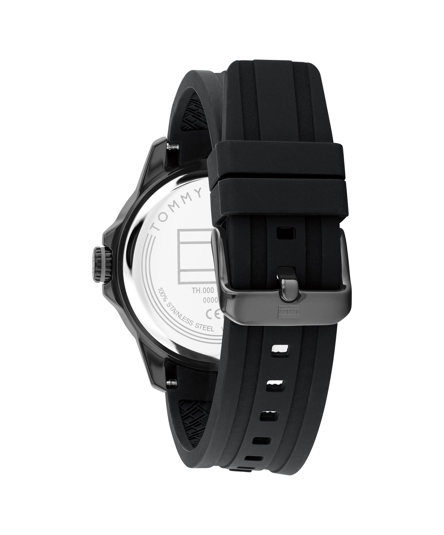Tommy Hilfiger 1792226 Men's Black Silicone Strap Quartz Watch
