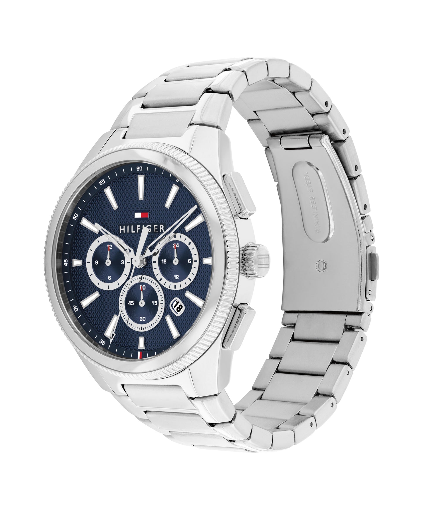 Tommy Hilfiger 1792253 Men's Stainless Steel Blue Dial Quartz Watch
