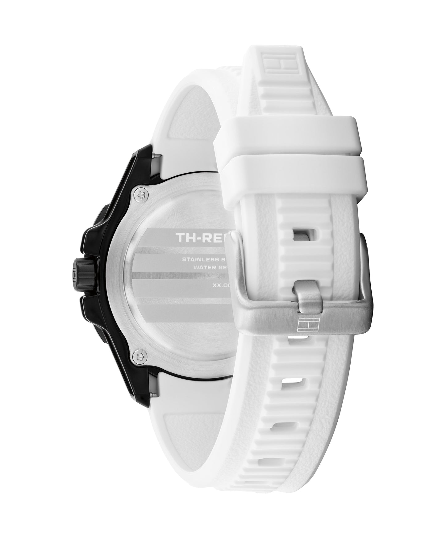 Tommy Hilfiger 1792264 Men's White Silicone Strap Black Dial Quartz Watch
