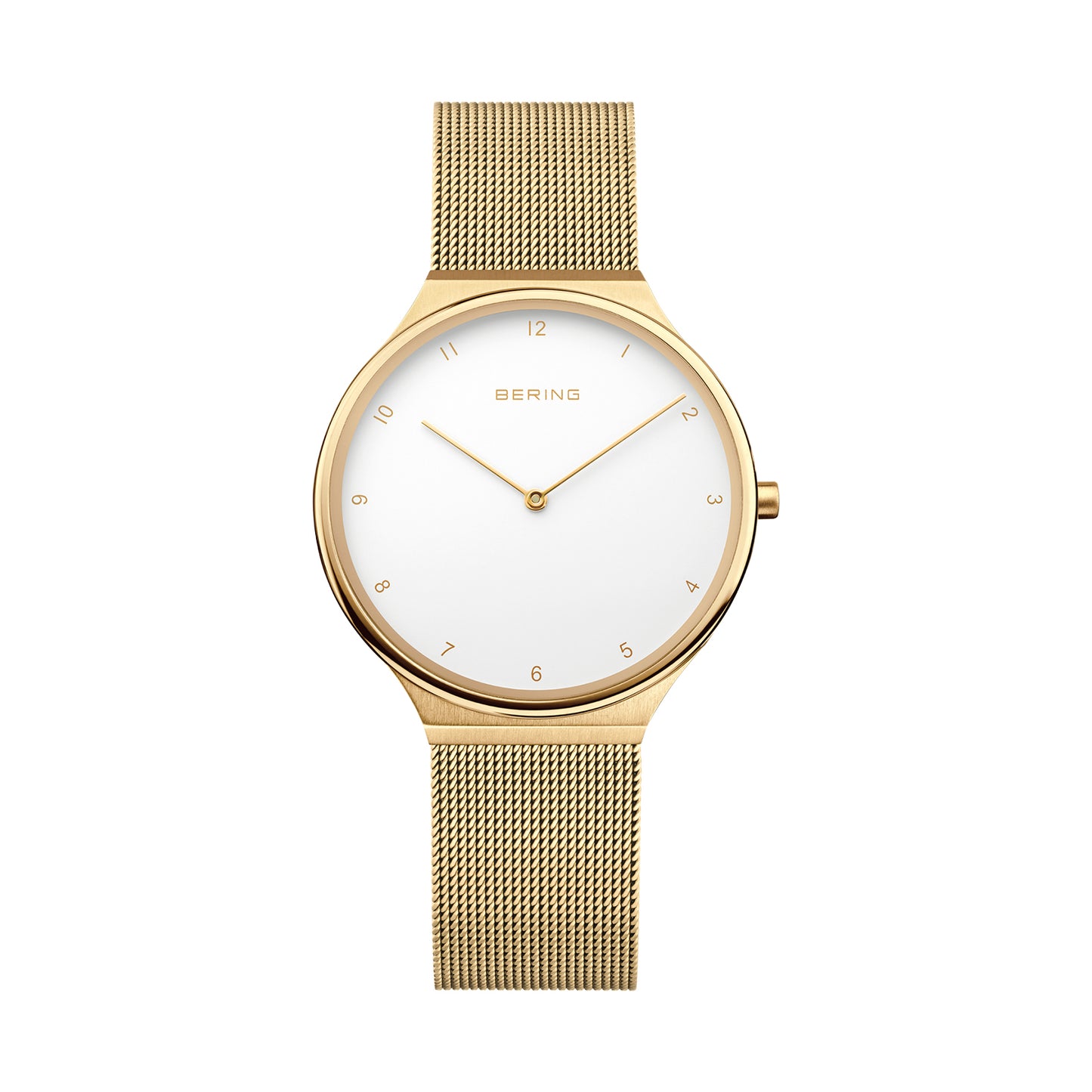 Bering 18434-334 Women's Gold Steel Mesh Watch