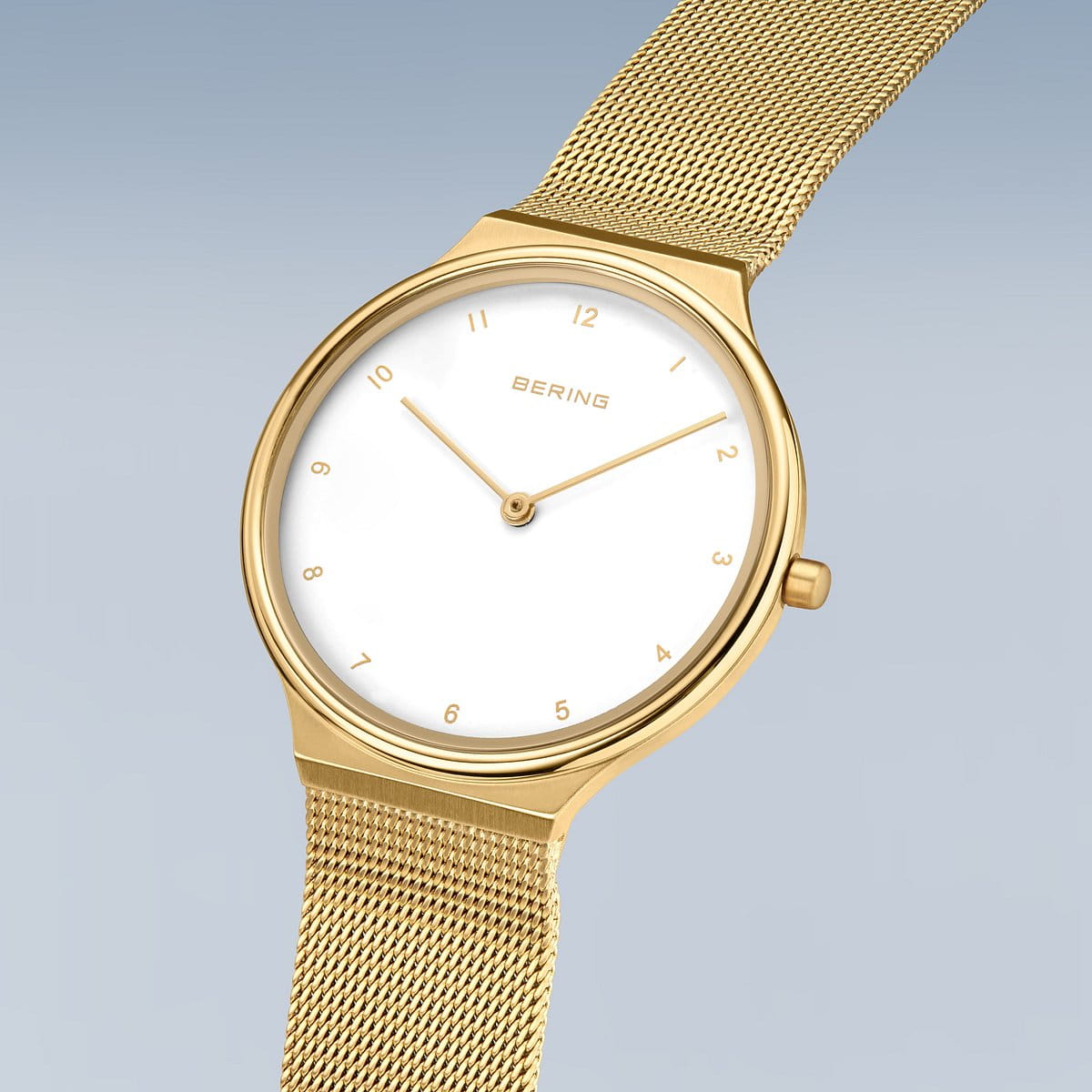 Bering 18434-334 Women's Gold Steel Mesh Watch (Outlet)