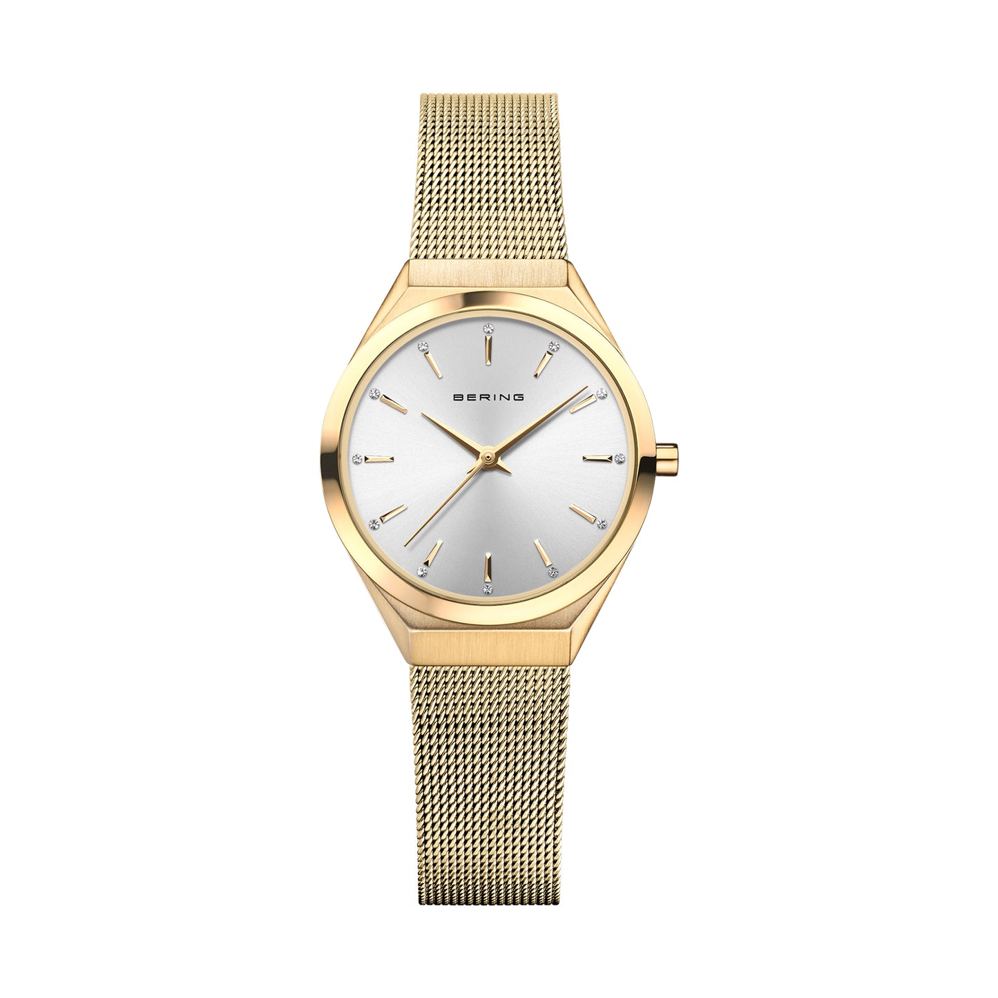 Bering 18729-330 Women's Gold Steel Mesh Watch