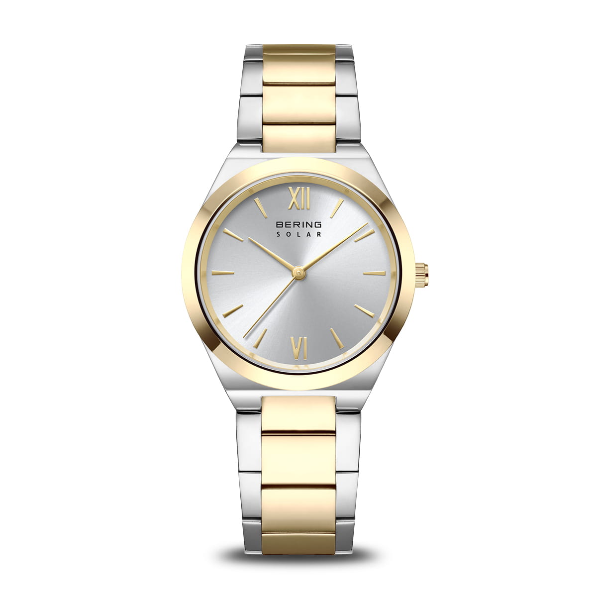 Bering 19932-710 Women's Stainless Steel Solar Silver Dial Watch