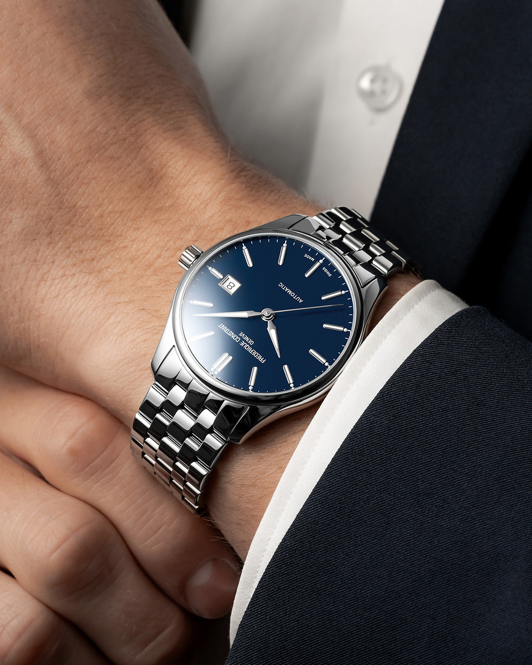 Frederique Constant Classics Index Automatic Blue Dial Men's Watch FC-303NN5B6B