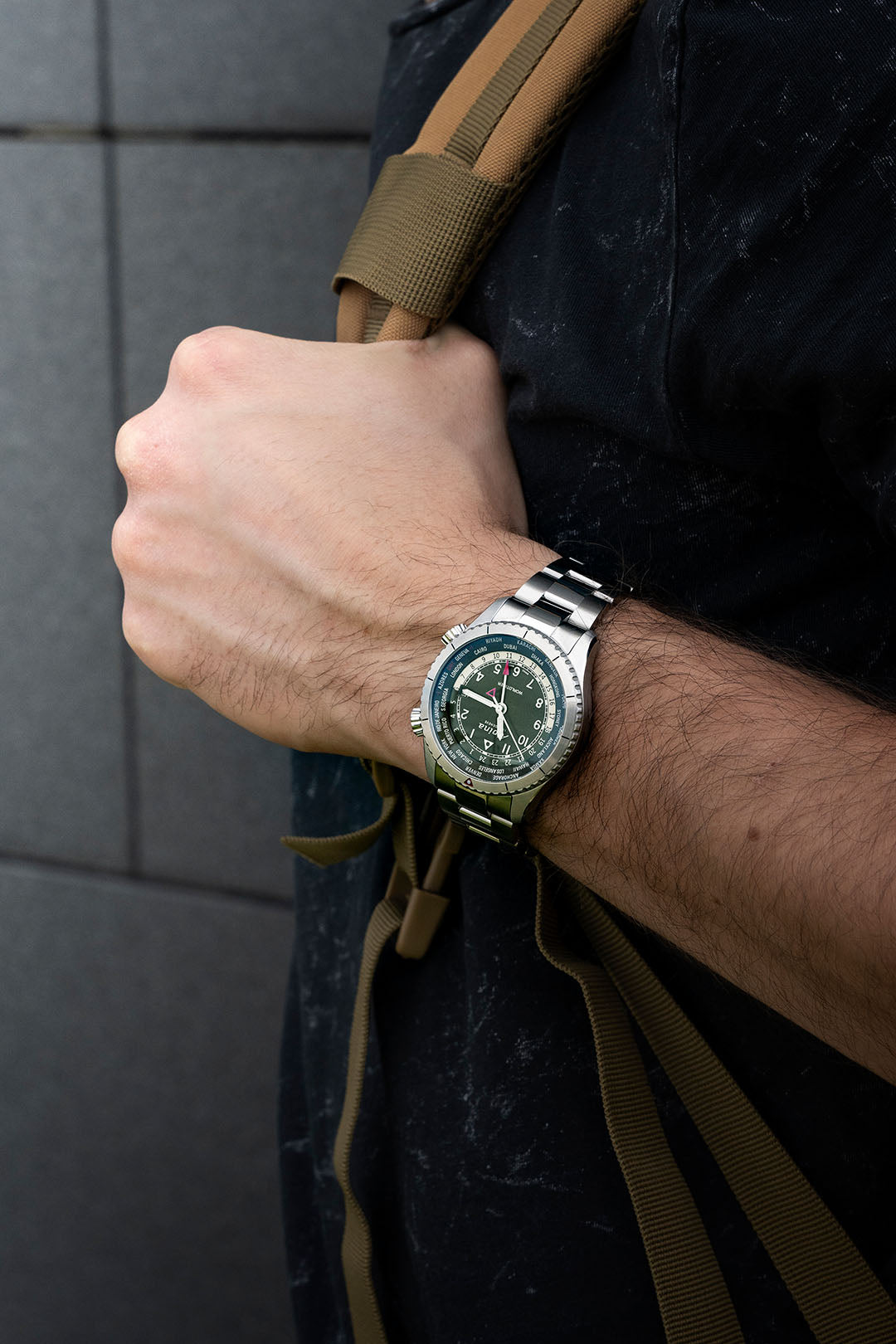 Alpina Startimer Pilot Quartz Worldtimer  AL-255GR4S26B