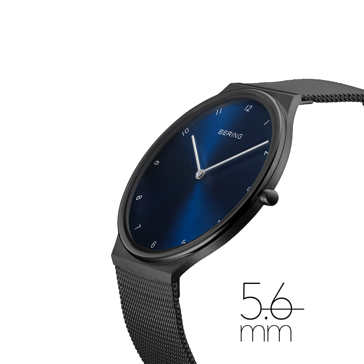 Bering 18440-227 Women's Black Steel Mesh Watch (Outlet)