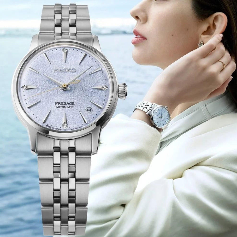 Seiko Presage Cocktail Time "Frozen Skydiving" Automatic Women's Watch SRPL61J1