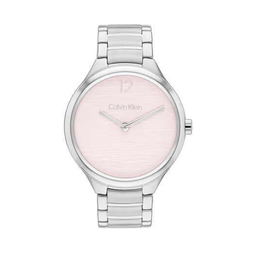 Calvin Klein 25100047 Women's Stainless Steel Blush Dial Watch