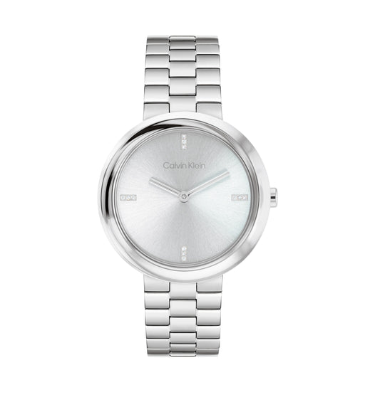 Calvin Klein 25100093 Women's Stainless Steel & Crystal Indices Watch