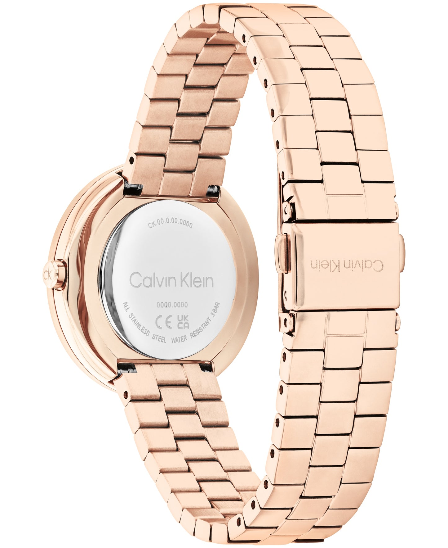 Calvin Klein 25100095 Women's Ionic Plated Rose Gold Steel & Crystal Indices Watch