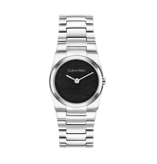 Calvin Klein 25100121 Stainless Steel Black Dial Women's Watch