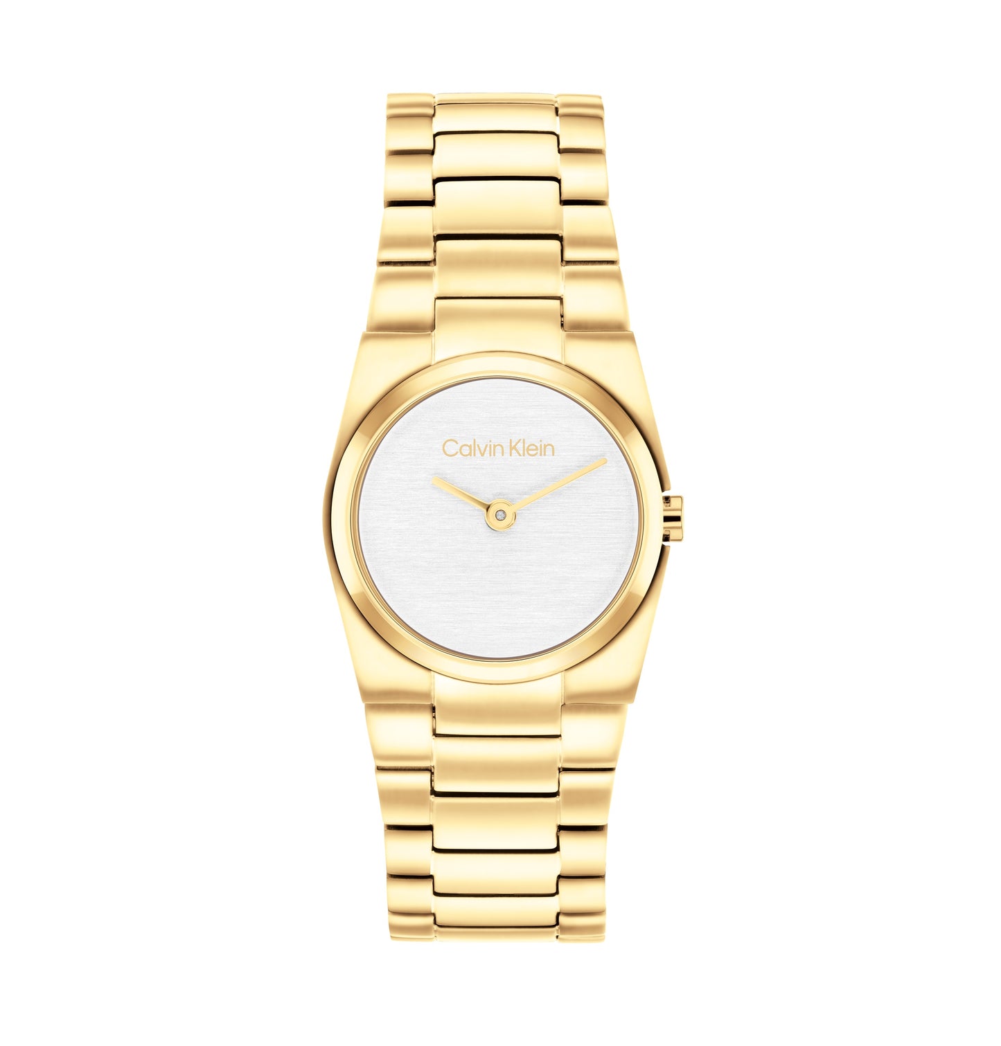 Calvin Klein 25100122 Ionic Plated Thin Gold Steel White Dial Women's Watch