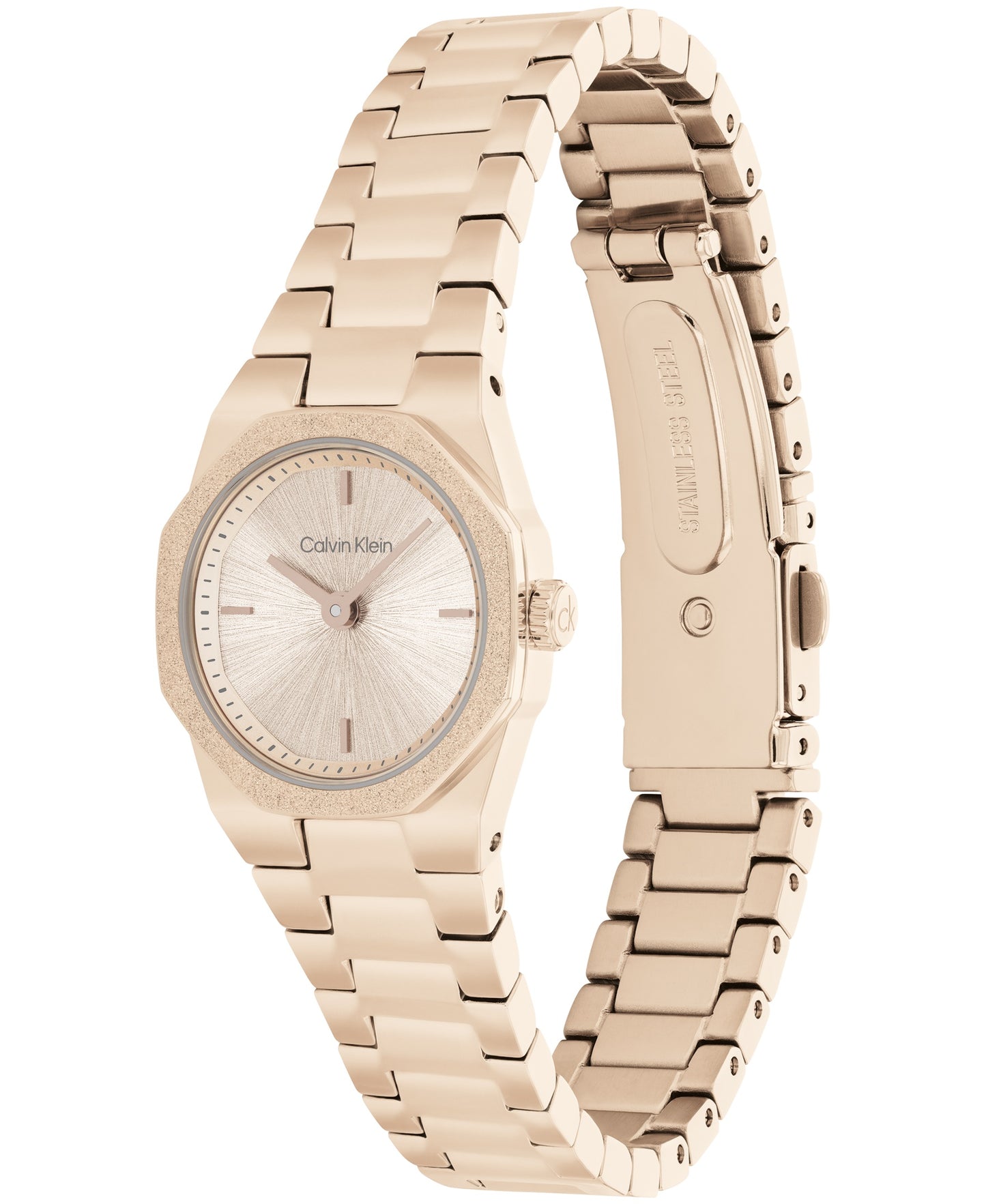 Calvin Klein 25100144 Women's Ionic Plated Beige Gold Steel Watch