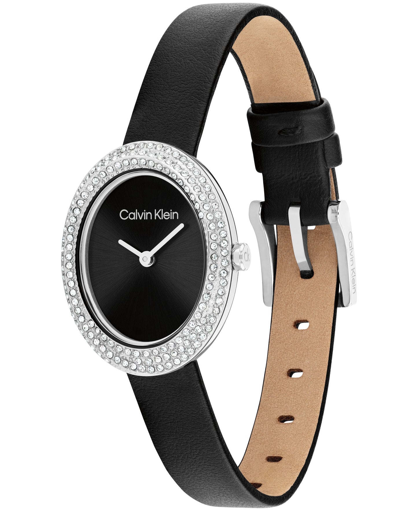 Calvin Klein 25100145 Women's Black Leather Quartz Watch