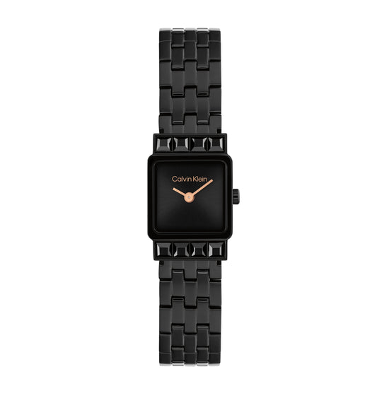 Calvin Klein 25100163 Women's Ionic Plated Black Steel Watch