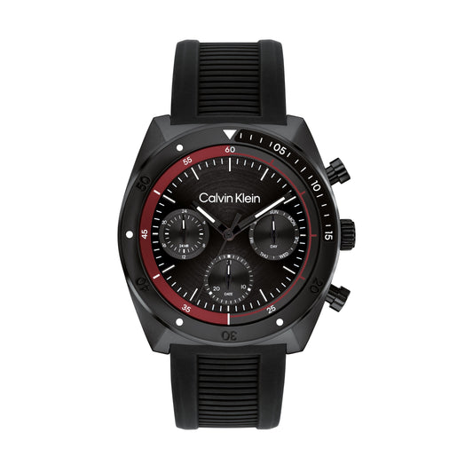 Calvin Klein 25200467 Men's Black Silicone Strap Quartz Watch