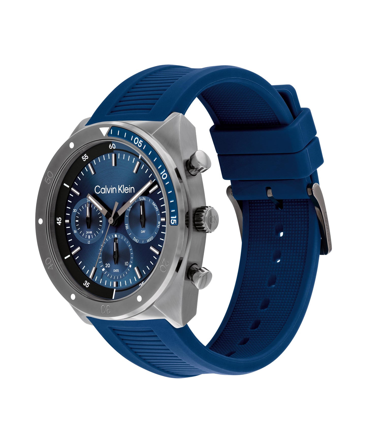 Calvin Klein 25200468 Men's Blue Silicone Strap Quartz Watch