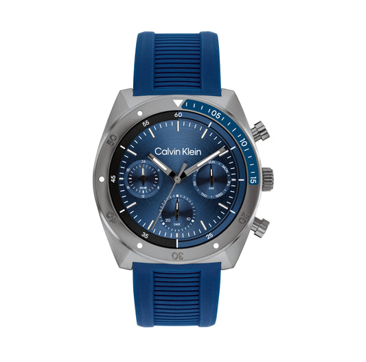 Calvin Klein 25200468 Men's Blue Silicone Strap Quartz Watch