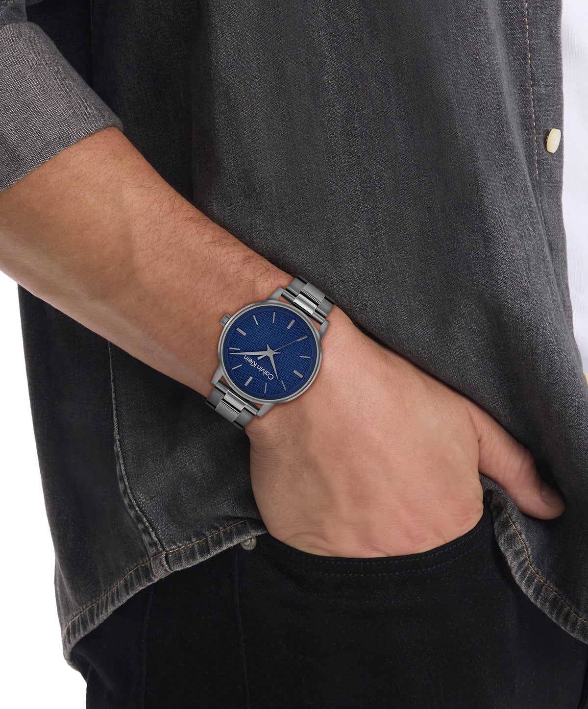 Calvin Klein 25200502 Men's Ionic Plated Grey Steel Watch