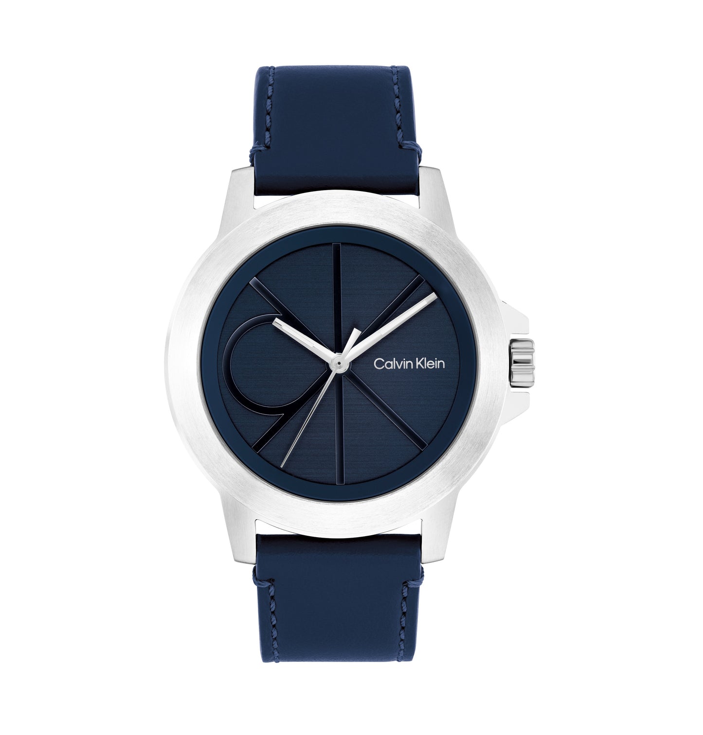 Calvin Klein 25200526 Blue Leather Strap Men's Watch