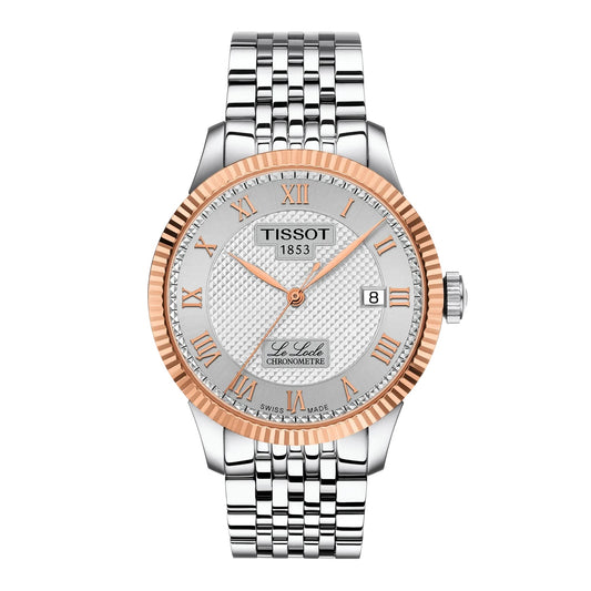 Tissot Le Locle 39.3mm 18k Gold Bezel & Diamonds T932.408.41.033.00
