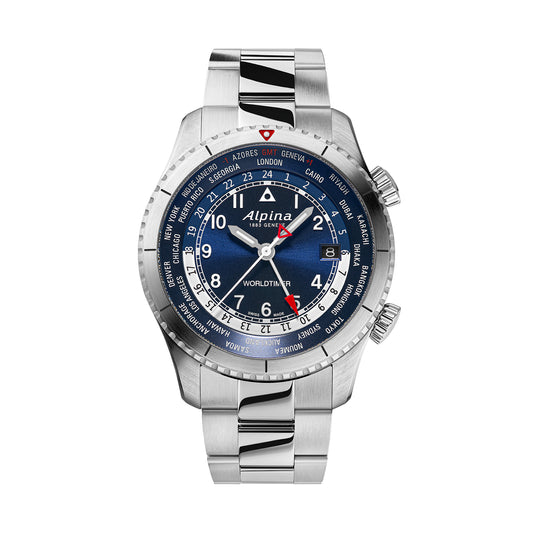 Alpina Startimer Pilot Quartz Worldtimer AL-255GR4S26B