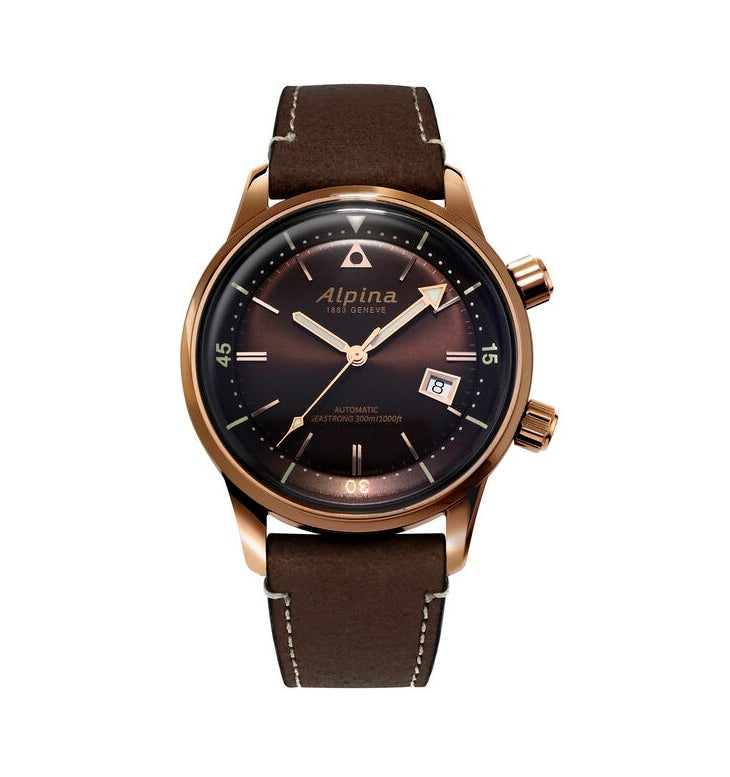 Alpina Seastrong Diver Heritage Automatic Brown Dial Men's Watch AL-525BR4H