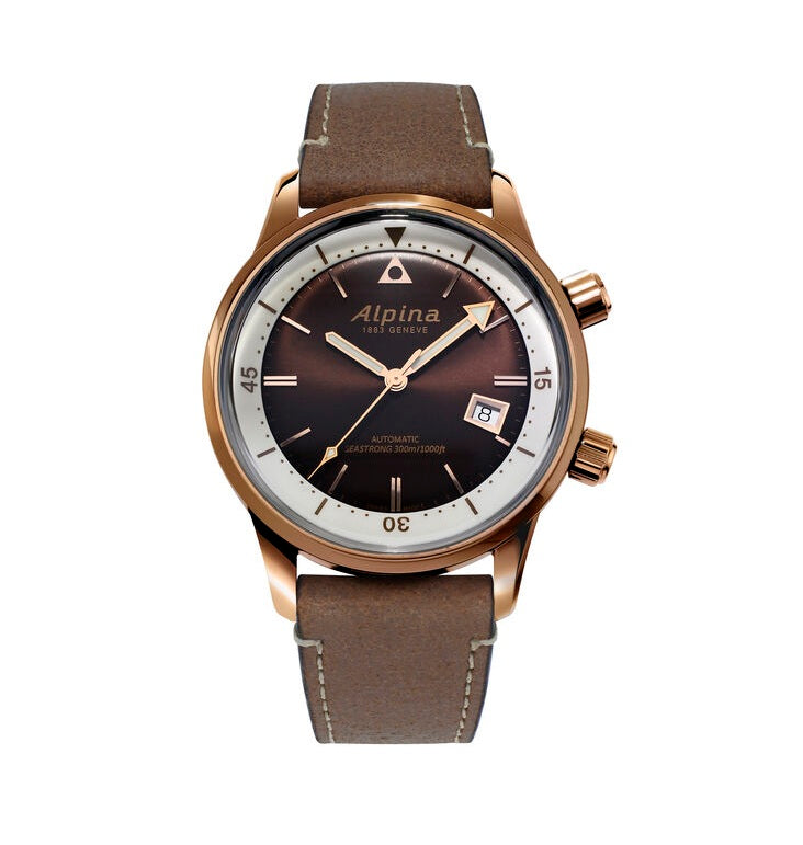 Alpina Seastrong Diver Automatic Brown Dial Men's Watch AL-525BRC4H4