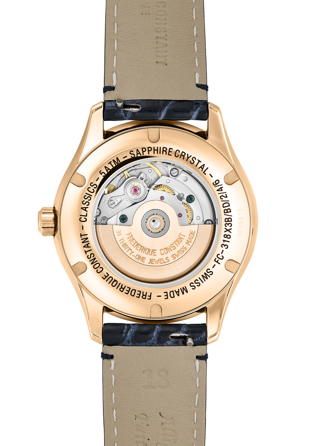 Frederique Constant Automatic Mother of Pearl Dial Ladies Watch FC-318MPWN3B4