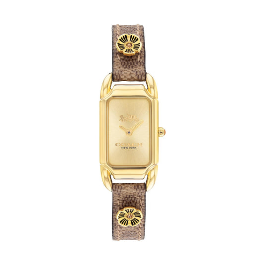 Coach 14504192 Women's Calfskin Leather Strap Watch