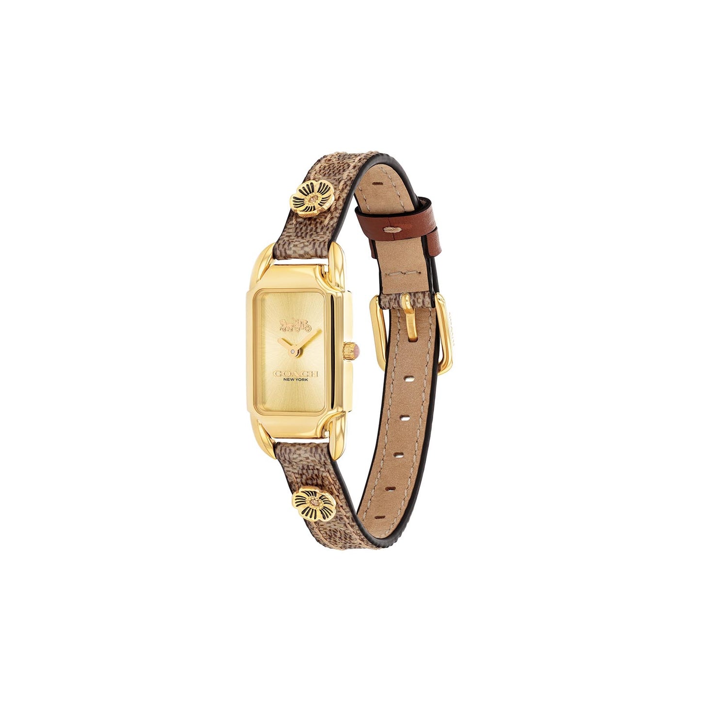 Coach 14504192 Women's Calfskin Leather Strap Watch