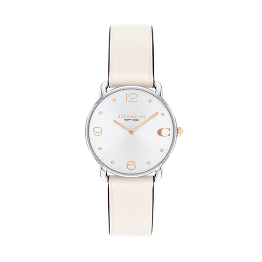 Coach 14504200 Women's Calfskin Leather Strap Watch