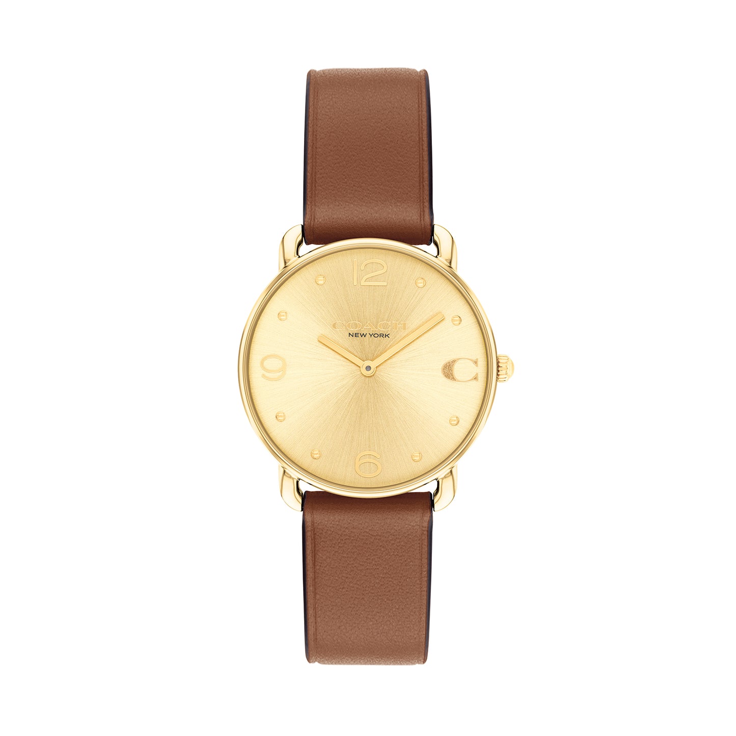 Coach 14504201 Women's Calfskin Leather Strap Watch