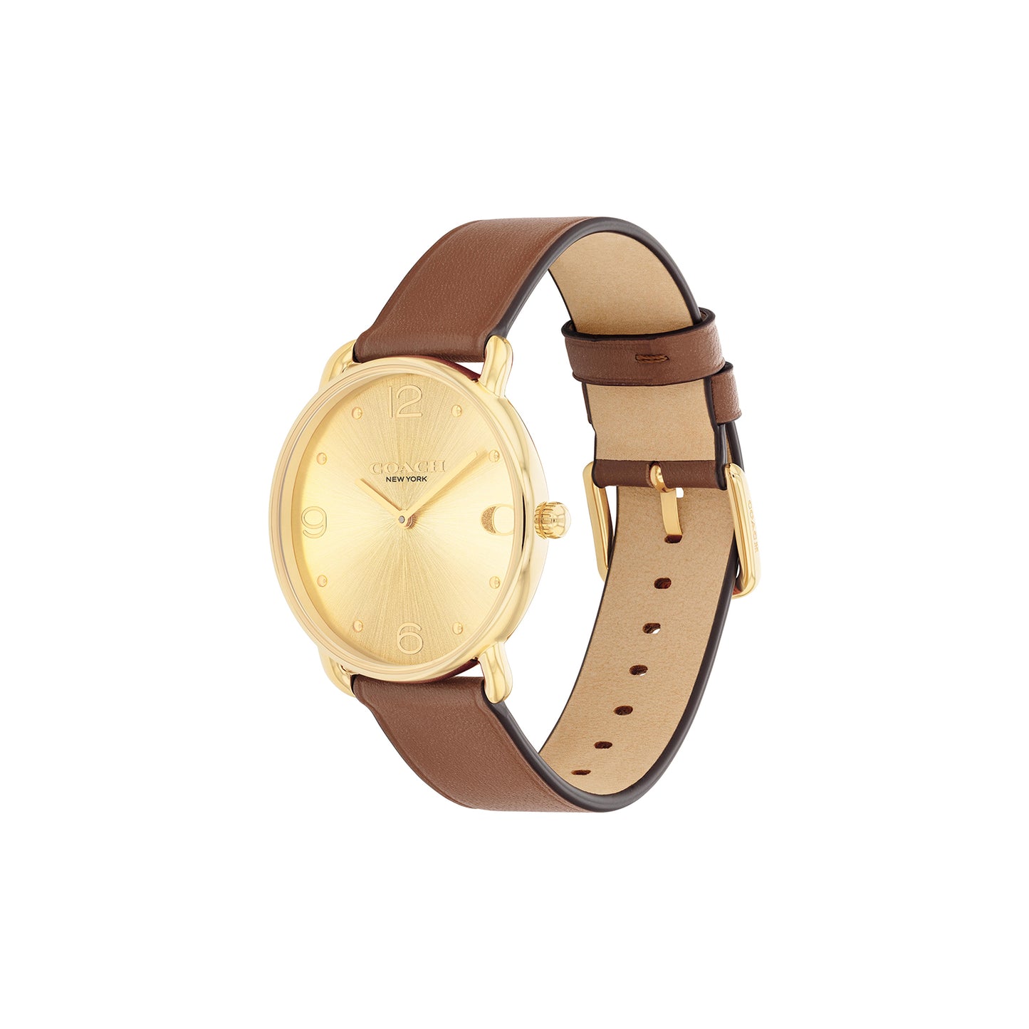 Coach 14504201 Women's Calfskin Leather Strap Watch