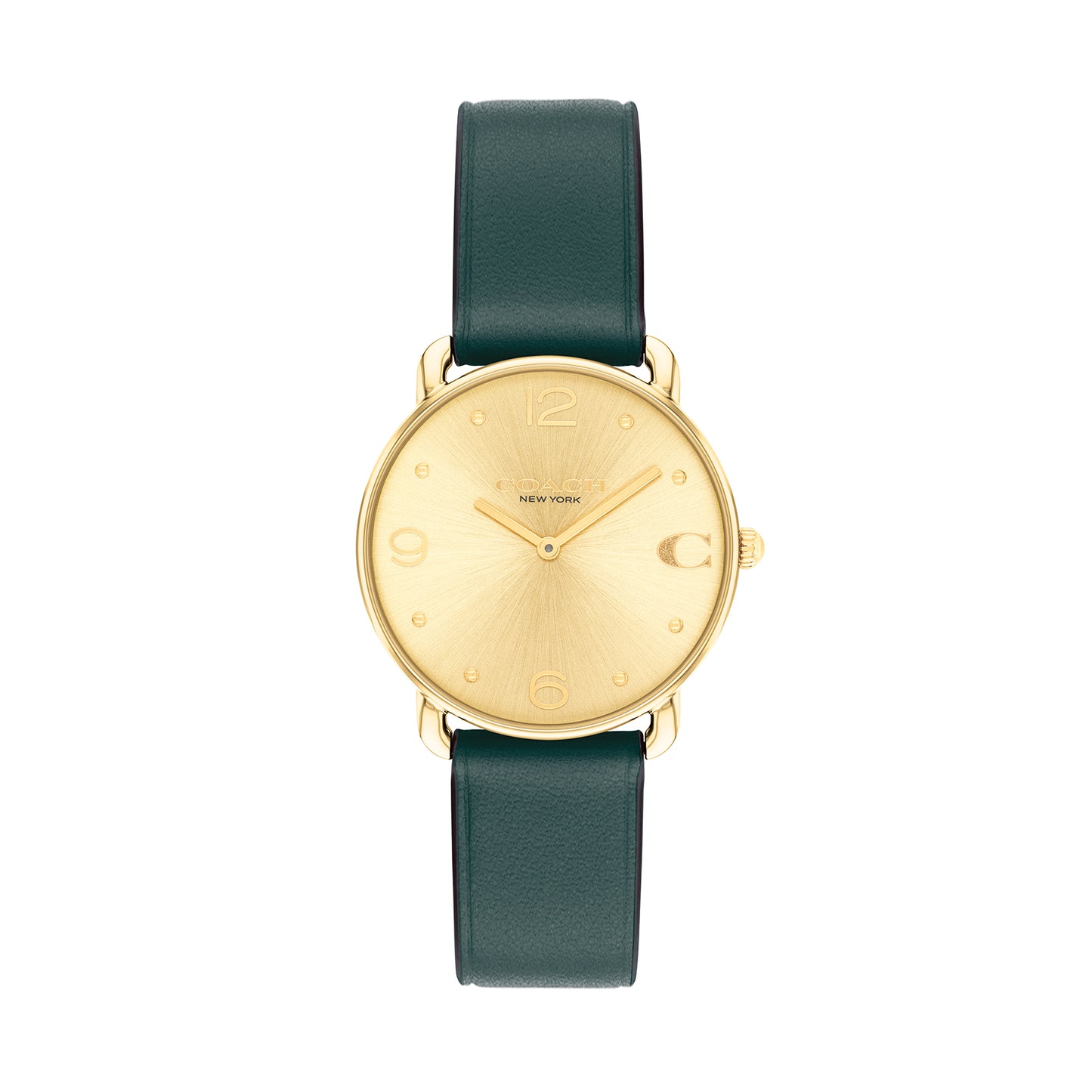 Coach 14504202 Women's Calfskin Leather Strap Watch