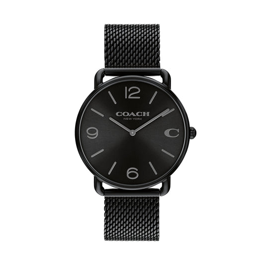 Coach 14602651 Men's Ionic Plated Black Steel Mesh Watch