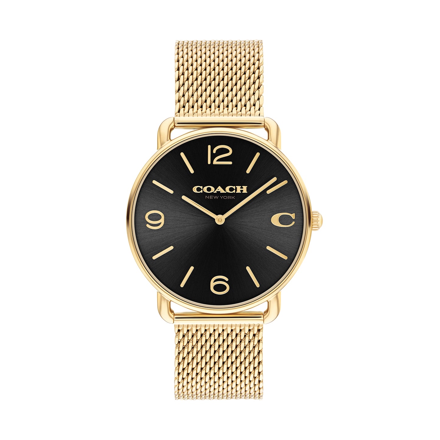 Coach 14602654 Men's Ionic Plated Thin Gold Steel Mesh Watch